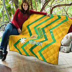 Custom Australia Socceroos Football Quilt 2025 Sporty Version