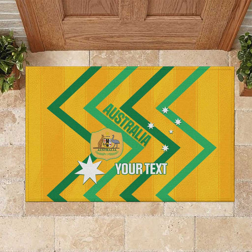 Custom Australia Socceroos Football Rubber Doormat 2025 Sporty Version
