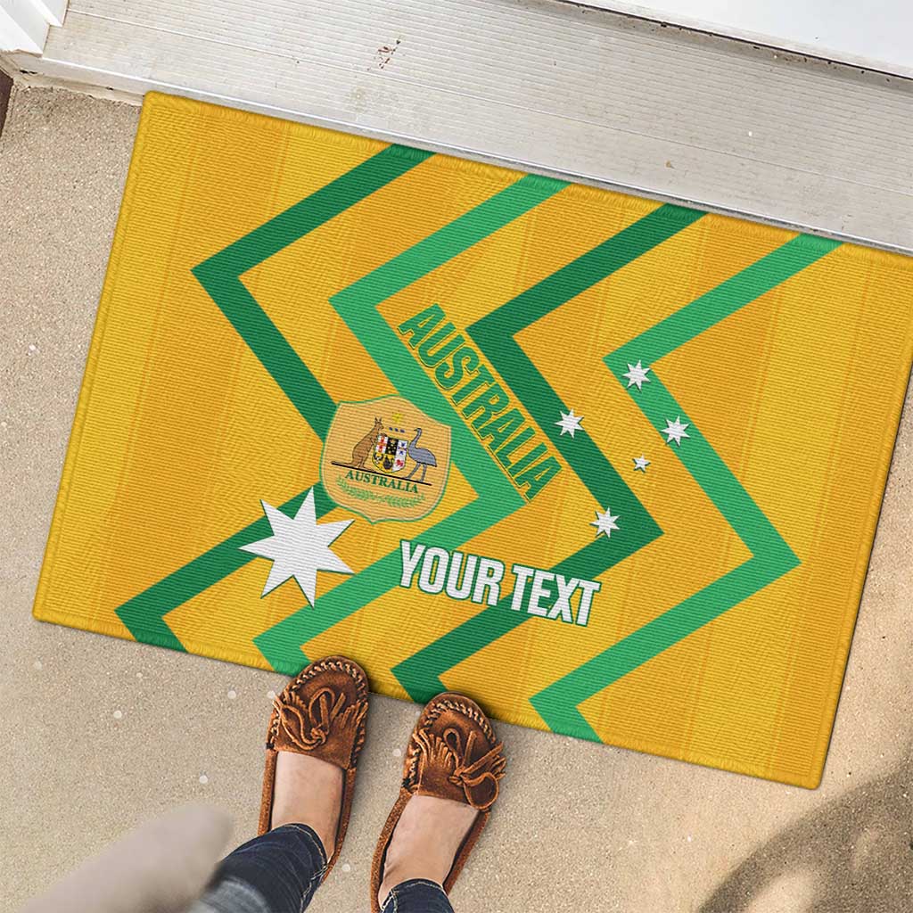 Custom Australia Socceroos Football Rubber Doormat 2025 Sporty Version
