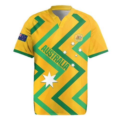 Custom Australia Socceroos Football Rugby Jersey 2025 Sporty Version