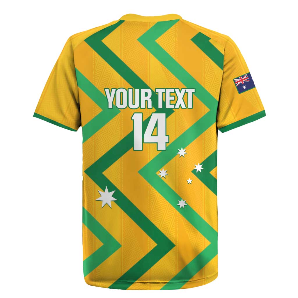 Custom Australia Socceroos Football Rugby Jersey 2025 Sporty Version