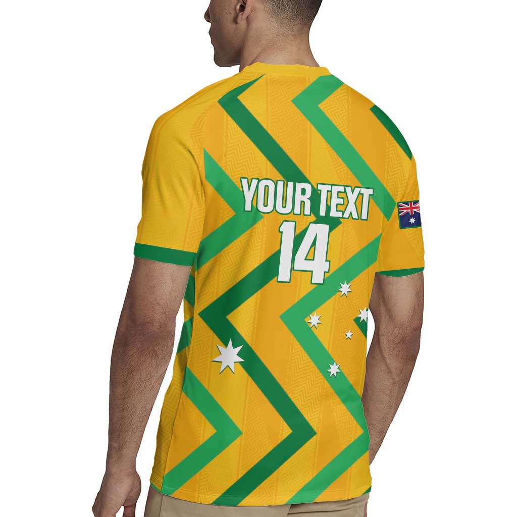 Custom Australia Socceroos Football Rugby Jersey 2025 Sporty Version