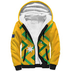 Custom Australia Socceroos Football Sherpa Hoodie 2025 Sporty Version