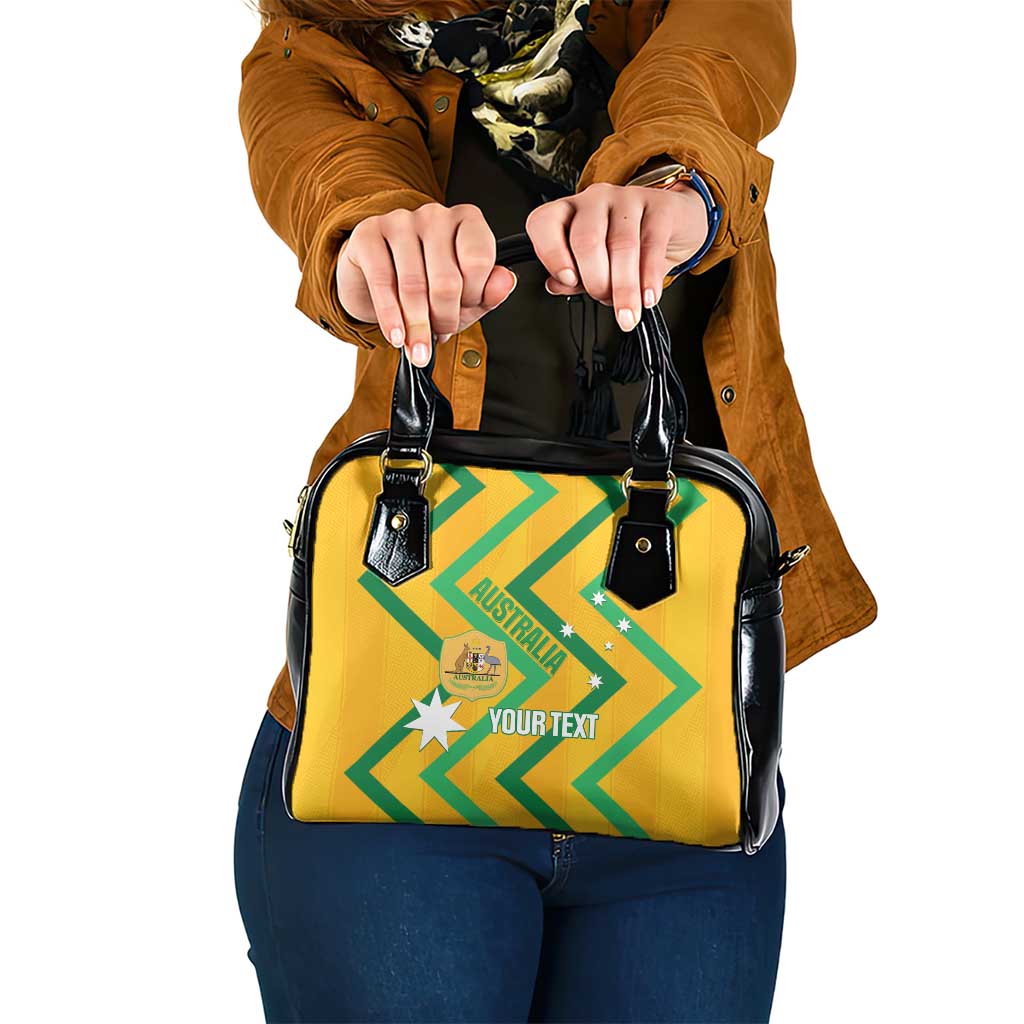 Custom Australia Socceroos Football Shoulder Handbag 2025 Sporty Version