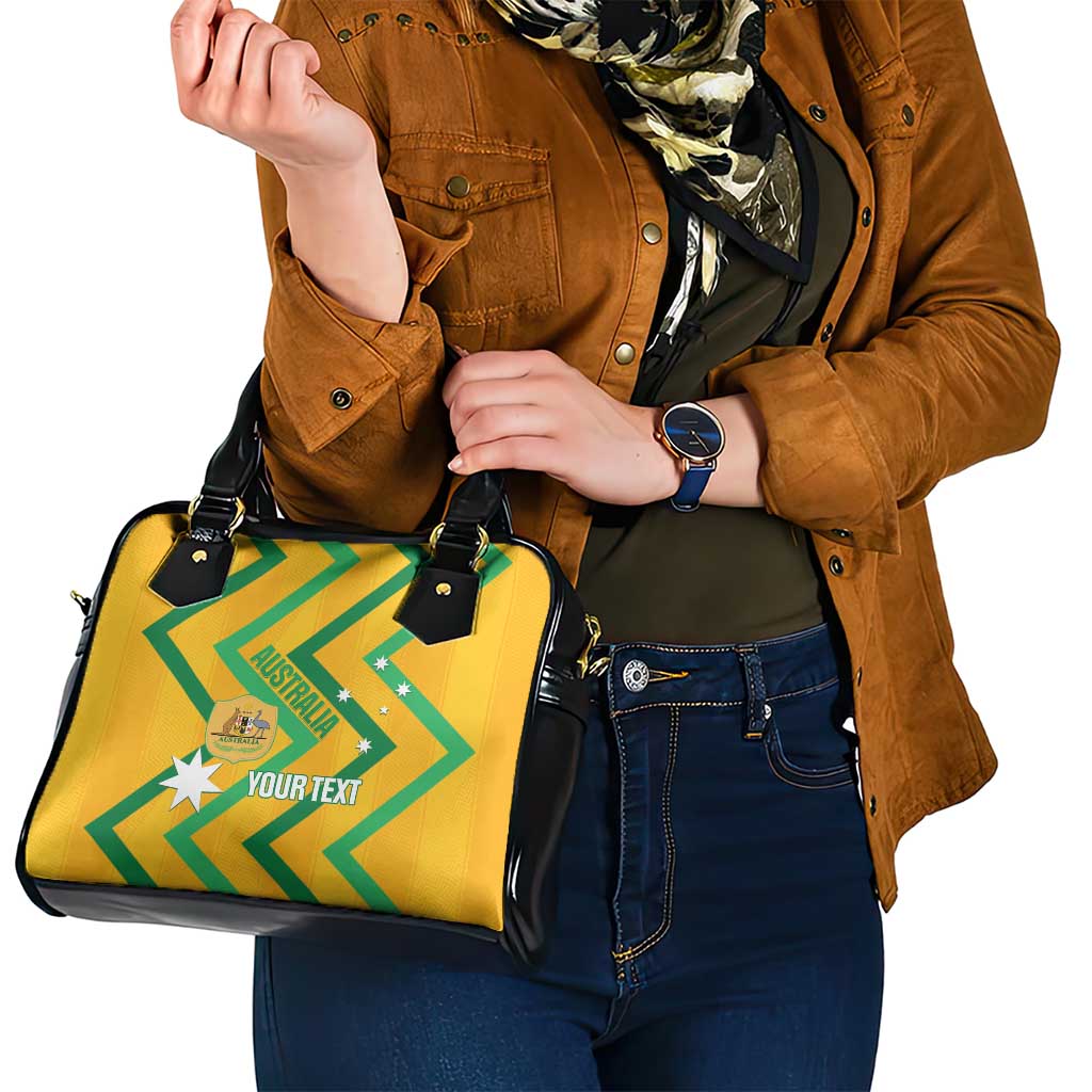 Custom Australia Socceroos Football Shoulder Handbag 2025 Sporty Version