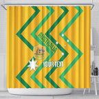 Custom Australia Socceroos Football Shower Curtain 2025 Sporty Version