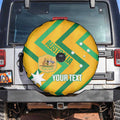 Custom Australia Socceroos Football Spare Tire Cover 2025 Sporty Version