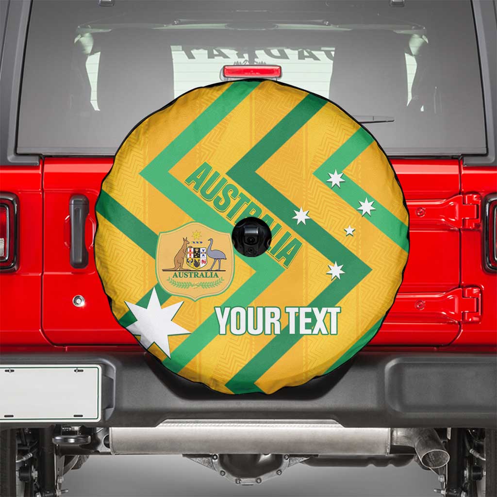 Custom Australia Socceroos Football Spare Tire Cover 2025 Sporty Version