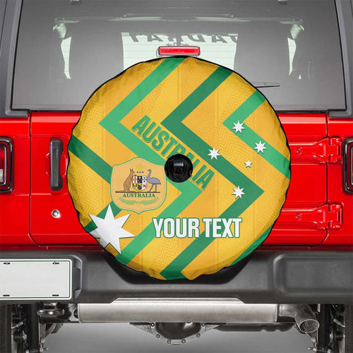 Custom Australia Socceroos Football Spare Tire Cover 2025 Sporty Version