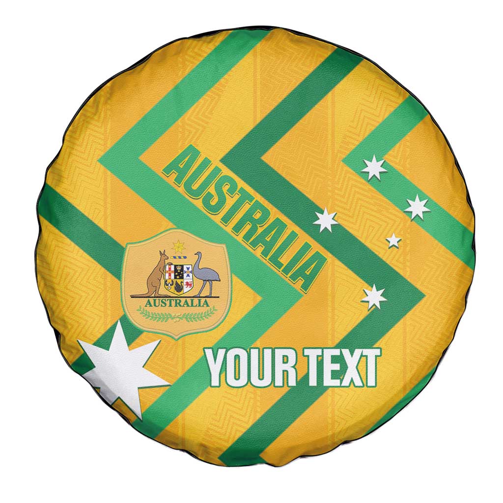 Custom Australia Socceroos Football Spare Tire Cover 2025 Sporty Version