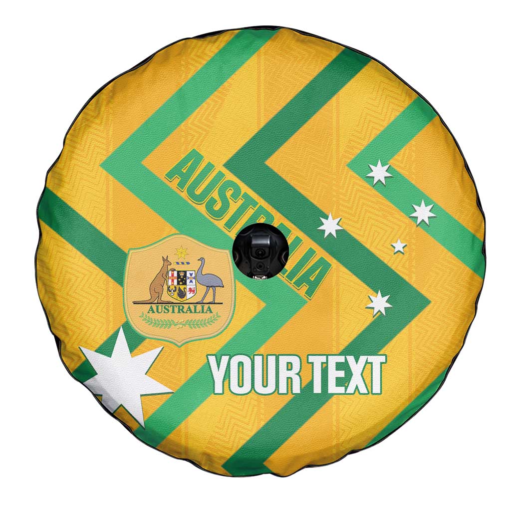Custom Australia Socceroos Football Spare Tire Cover 2025 Sporty Version
