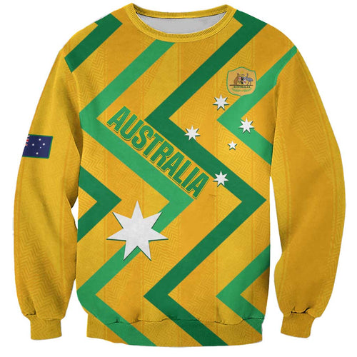 Custom Australia Socceroos Football Sweatshirt 2025 Sporty Version