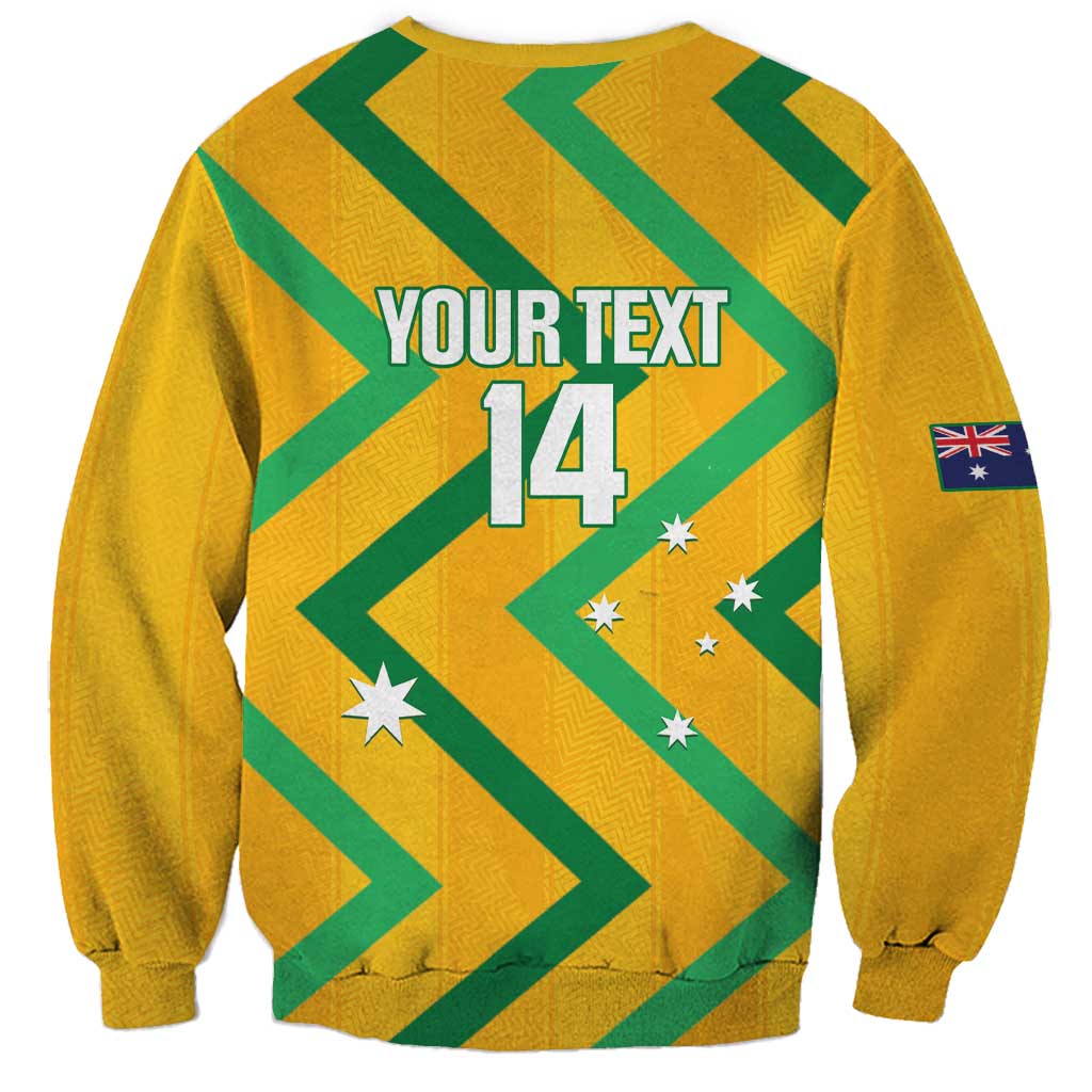 Custom Australia Socceroos Football Sweatshirt 2025 Sporty Version