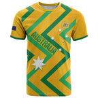 Custom Australia Socceroos Football T Shirt 2025 Sporty Version