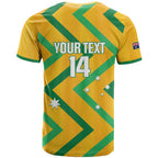 Custom Australia Socceroos Football T Shirt 2025 Sporty Version