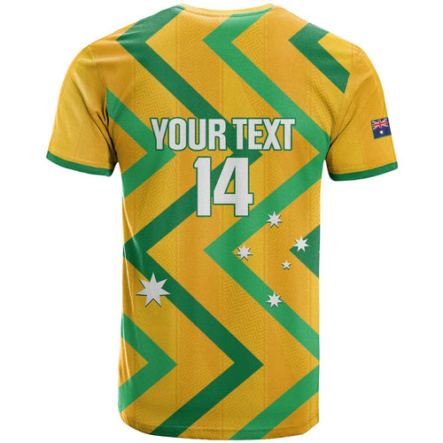Custom Australia Socceroos Football T Shirt 2025 Sporty Version
