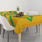 Custom Australia Socceroos Football Tablecloth 2025 Sporty Version
