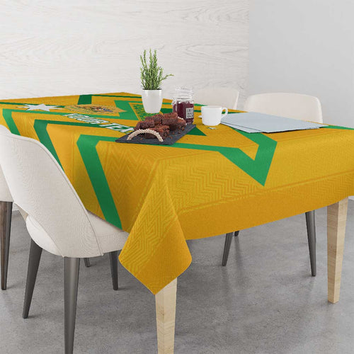 Custom Australia Socceroos Football Tablecloth 2025 Sporty Version