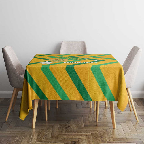Custom Australia Socceroos Football Tablecloth 2025 Sporty Version
