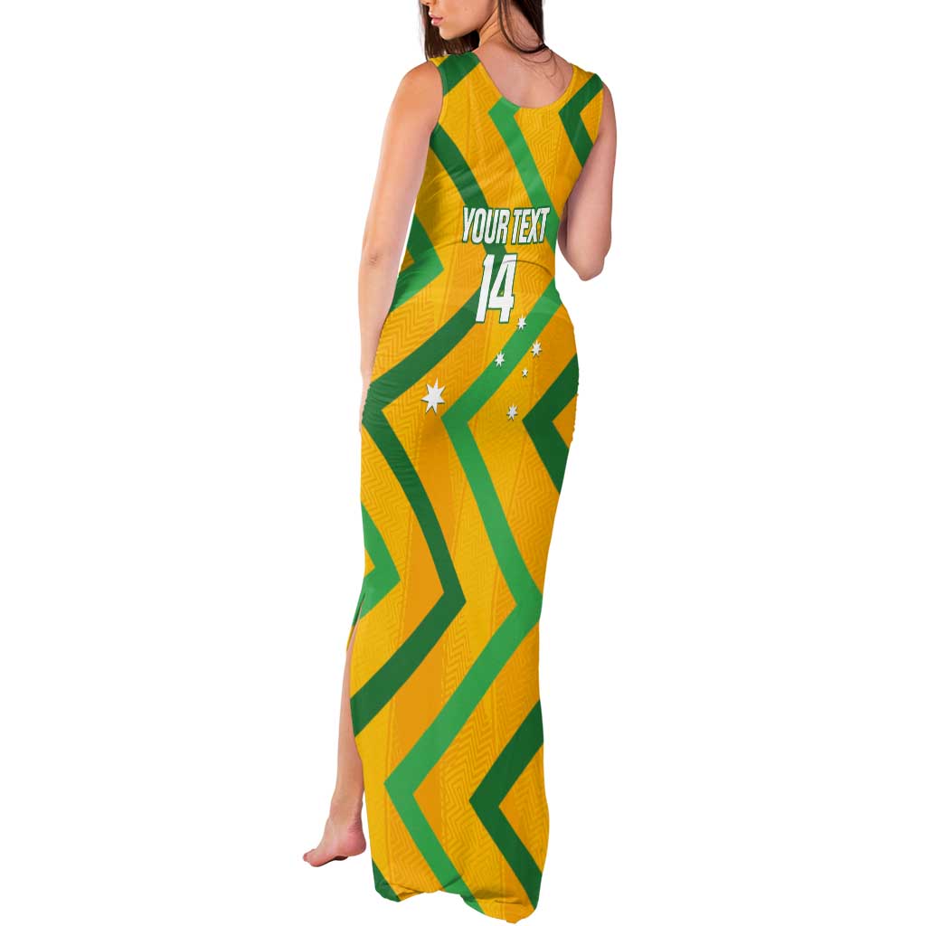 Custom Australia Socceroos Football Tank Maxi Dress 2025 Sporty Version