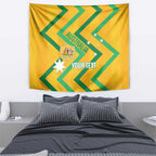 Custom Australia Socceroos Football Tapestry 2025 Sporty Version