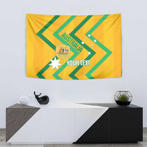 Custom Australia Socceroos Football Tapestry 2025 Sporty Version