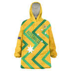 Custom Australia Socceroos Football Wearable Blanket Hoodie 2025 Sporty Version