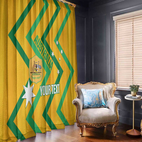 Custom Australia Socceroos Football Window Curtain 2025 Sporty Version