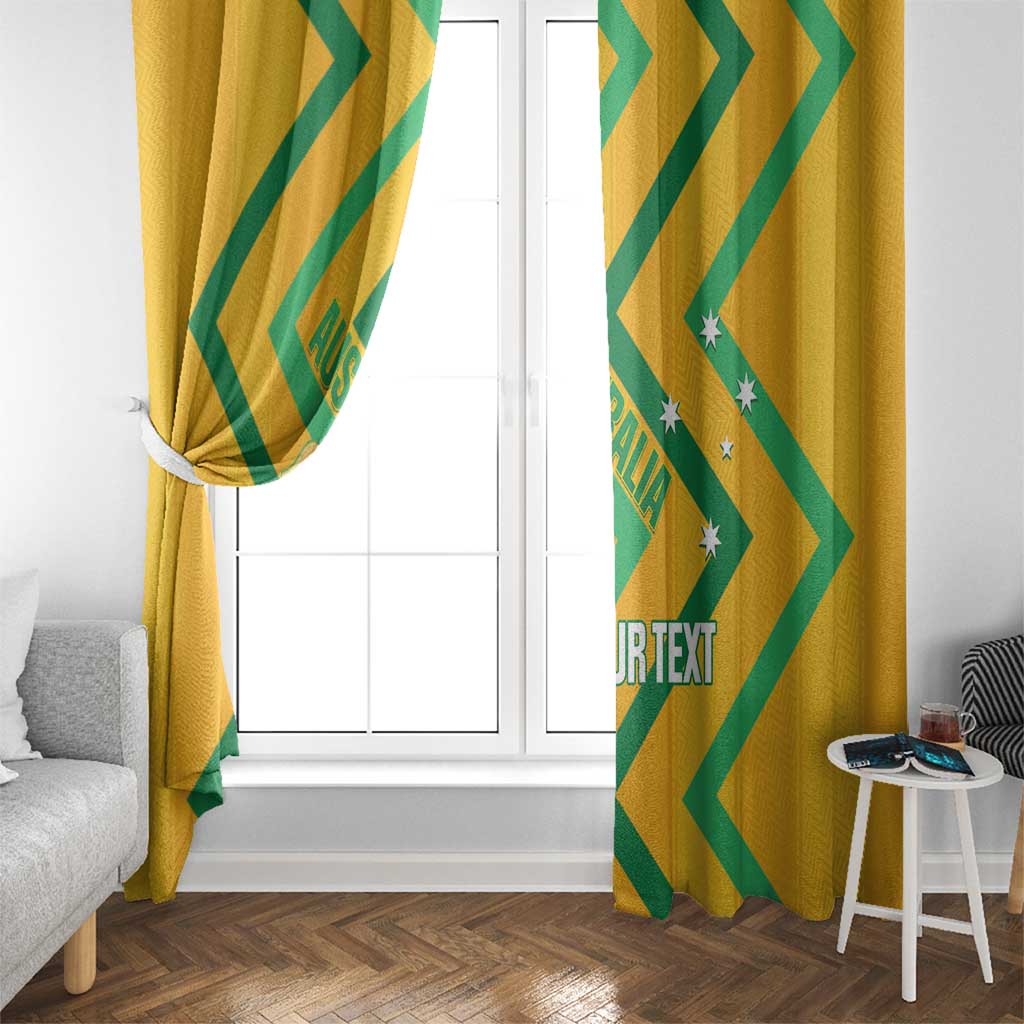 Custom Australia Socceroos Football Window Curtain 2025 Sporty Version