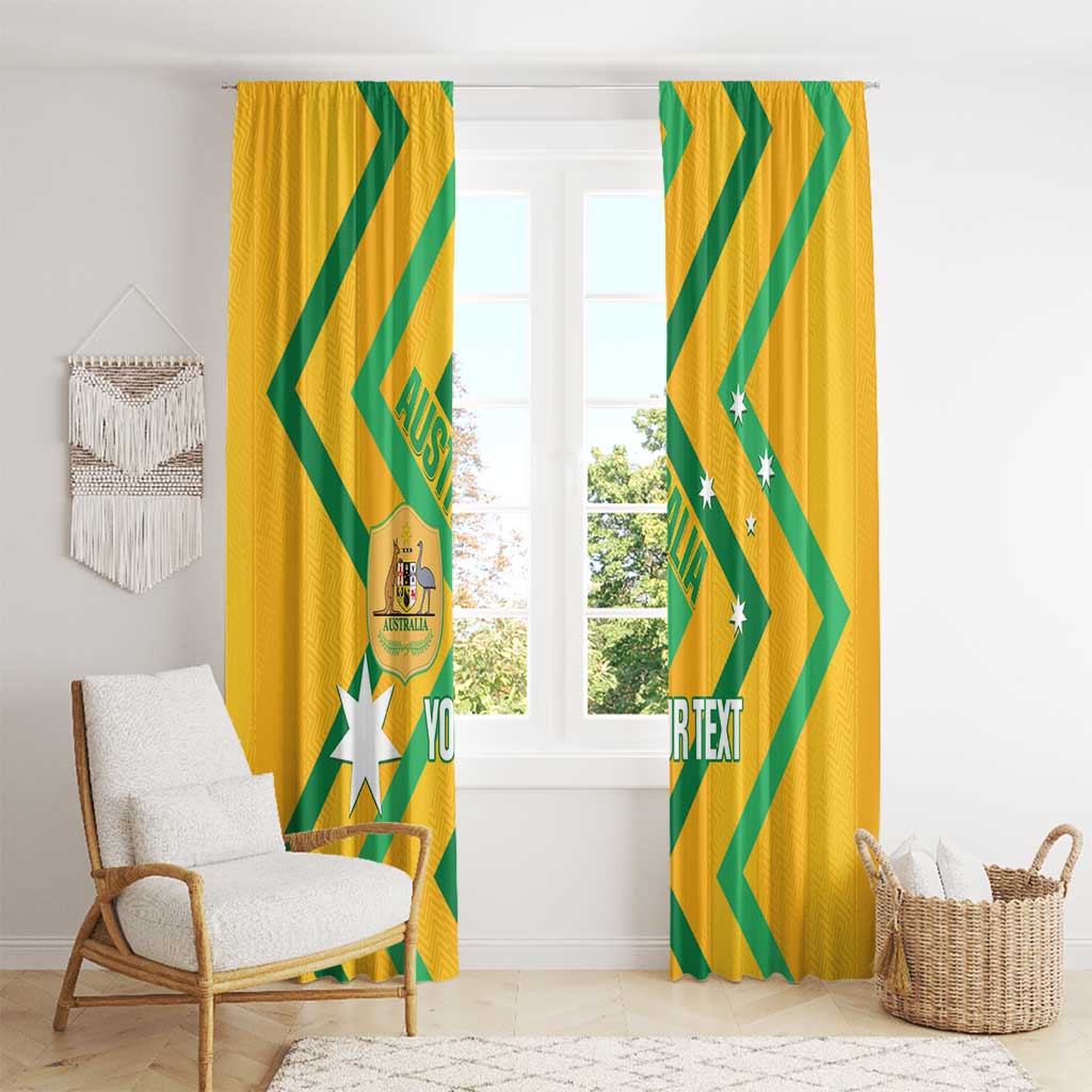 Custom Australia Socceroos Football Window Curtain 2025 Sporty Version