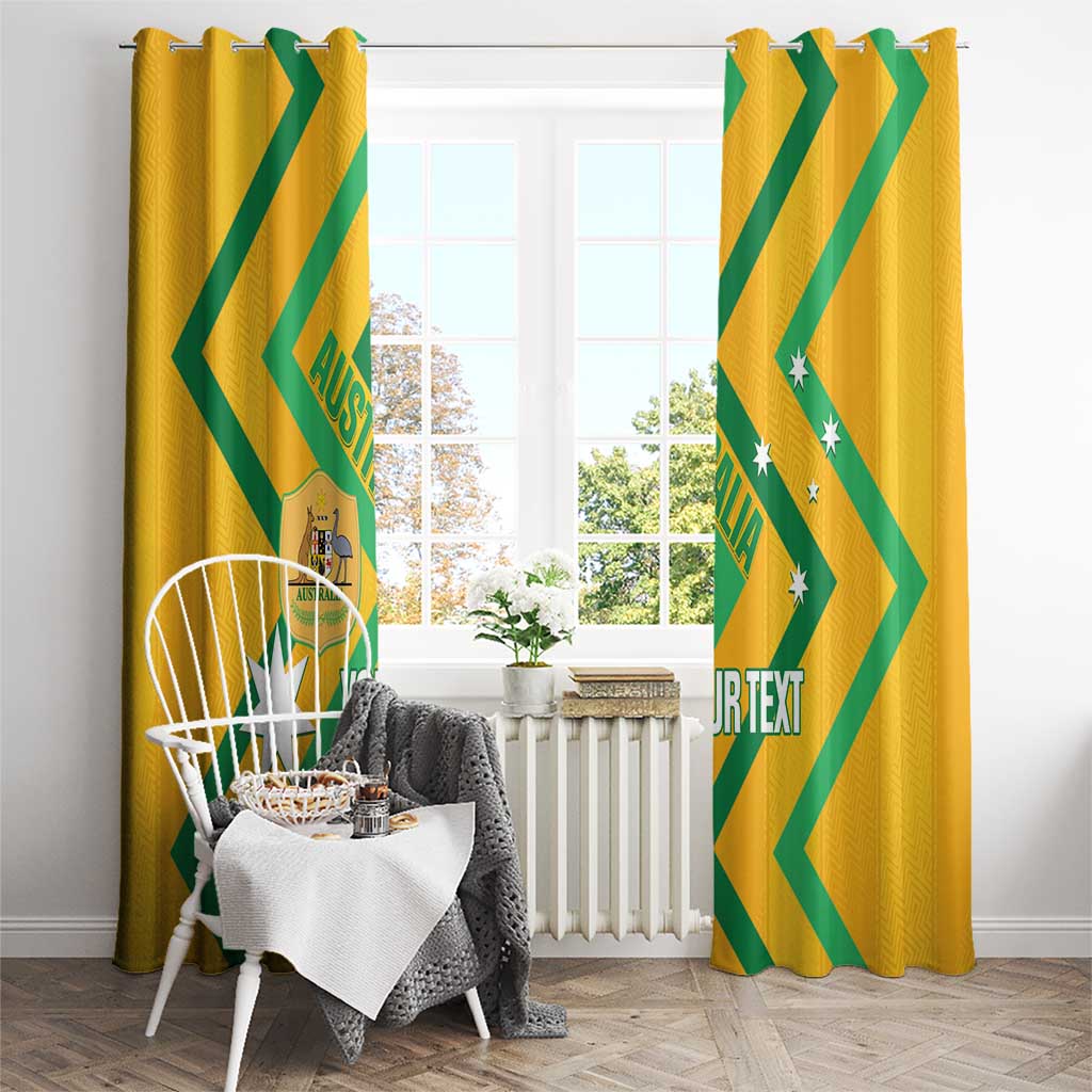 Custom Australia Socceroos Football Window Curtain 2025 Sporty Version