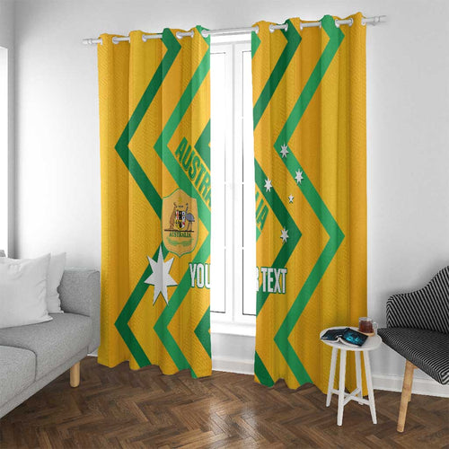 Custom Australia Socceroos Football Window Curtain 2025 Sporty Version
