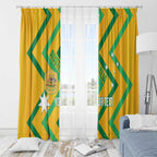 Custom Australia Socceroos Football Window Curtain 2025 Sporty Version