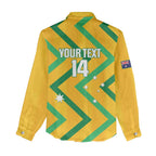 Custom Australia Socceroos Football Women Casual Shirt 2025 Sporty Version