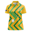 Custom Australia Socceroos Football Women Polo Shirt 2025 Sporty Version