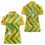 Custom Australia Socceroos Football Women Polo Shirt 2025 Sporty Version