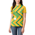 Custom Australia Socceroos Football Women Polo Shirt 2025 Sporty Version