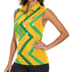 Custom Australia Socceroos Football Women Sleeveless Polo Shirt 2025 Sporty Version