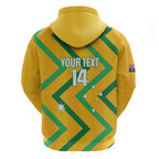 Custom Australia Socceroos Football Zip Hoodie 2025 Sporty Version