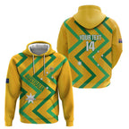 Custom Australia Socceroos Football Zip Hoodie 2025 Sporty Version