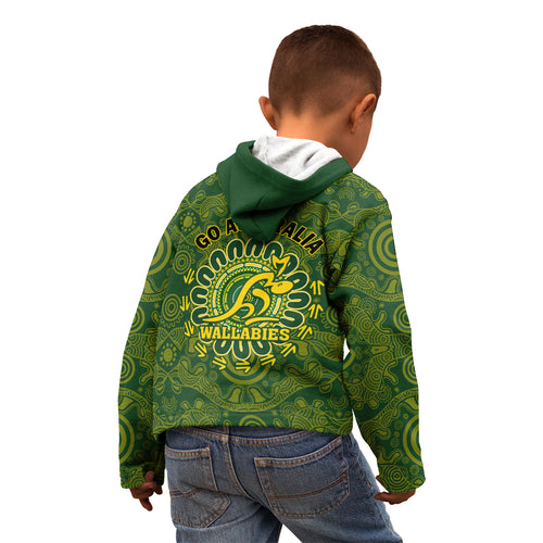 australia-rugby-kid-hoodie-wallabies-2023-go-champions-indigenous-art