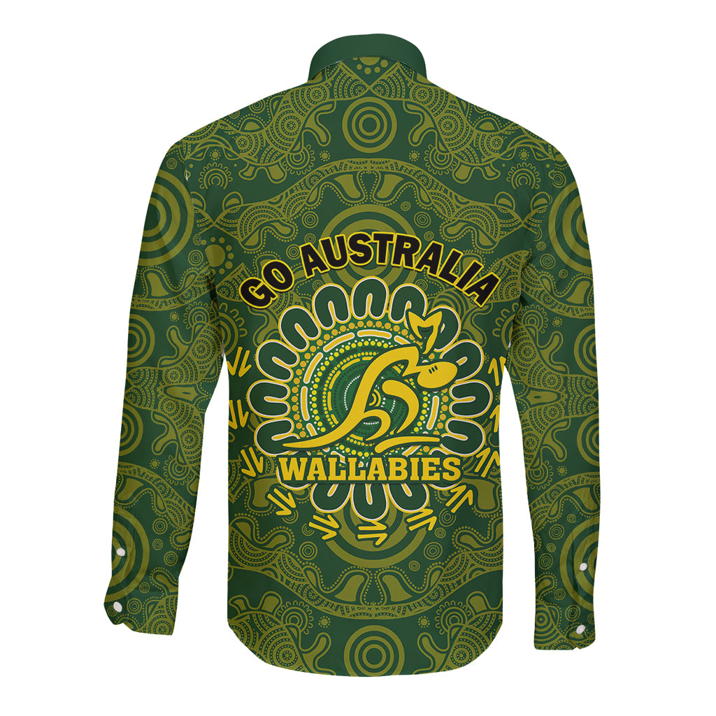 australia-rugby-long-sleeve-button-shirt-wallabies-2023-go-champions-indigenous-art