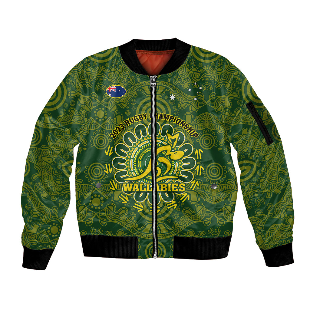 australia-rugby-sleeve-zip-bomber-jacket-wallabies-2023-go-champions-indigenous-art
