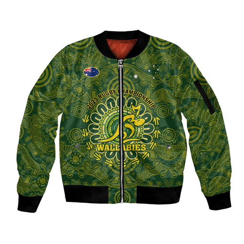 australia-rugby-sleeve-zip-bomber-jacket-wallabies-2023-go-champions-indigenous-art