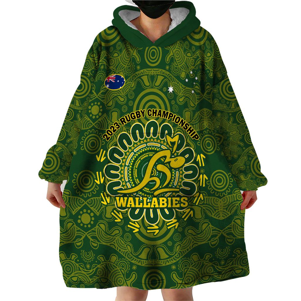 australia-rugby-wearable-blanket-hoodie-wallabies-2023-go-champions-indigenous-art