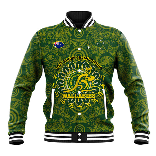 personalised-australia-rugby-baseball-jacket-wallabies-2023-go-champions-indigenous-art