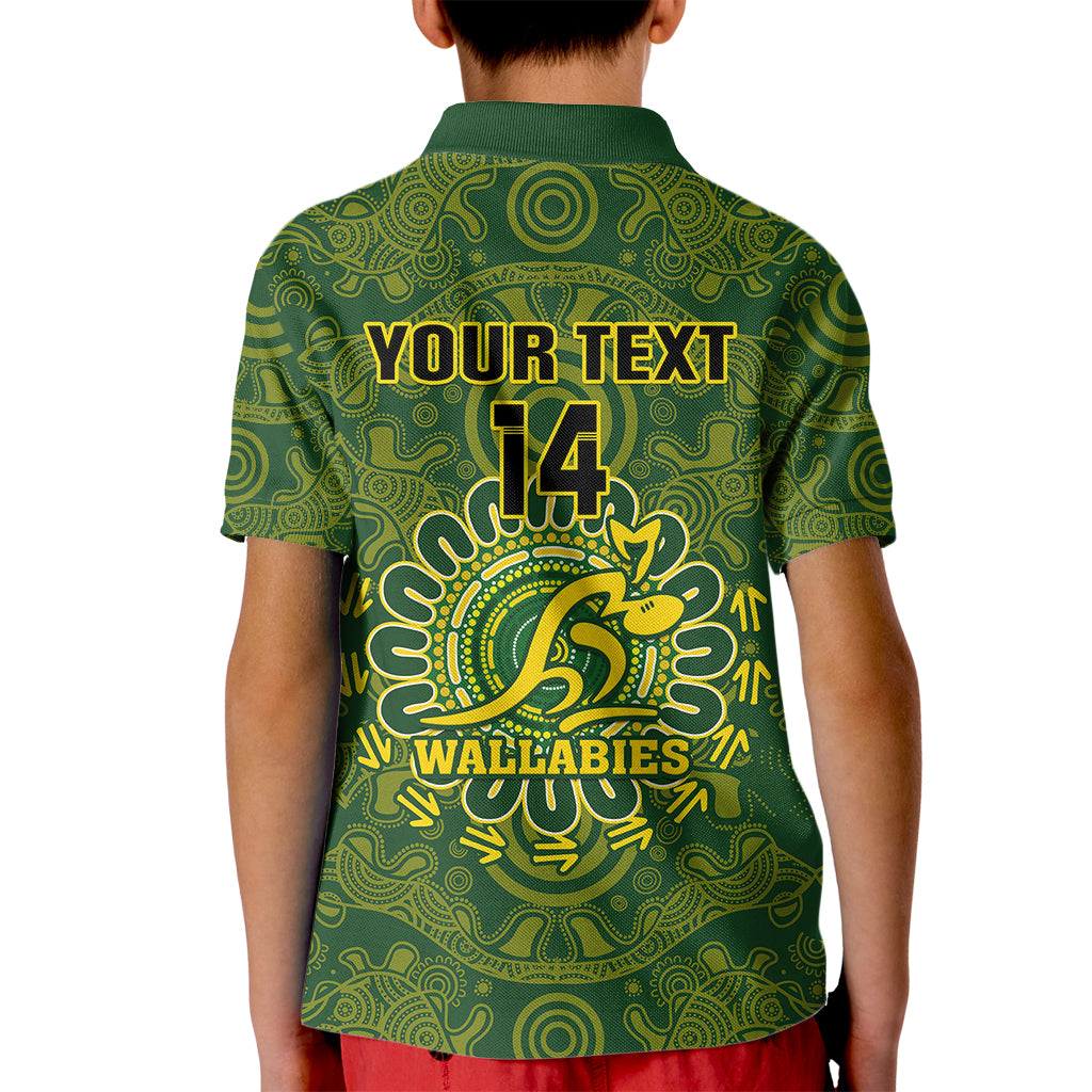 personalised-australia-rugby-kid-polo-shirt-wallabies-2023-go-champions-indigenous-art