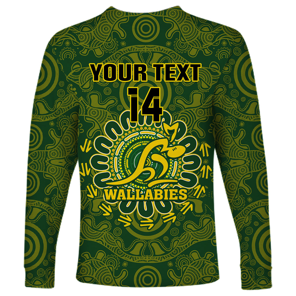 personalised-australia-rugby-long-sleeve-shirt-wallabies-2023-go-champions-indigenous-art