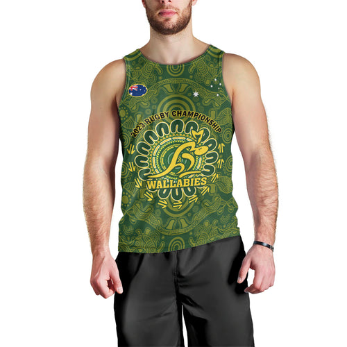 personalised-australia-rugby-men-tank-top-wallabies-2023-go-champions-indigenous-art