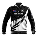 New Zealand Silver Fern Rugby Baseball Jacket All Black Go Champions Maori Pattern LT14